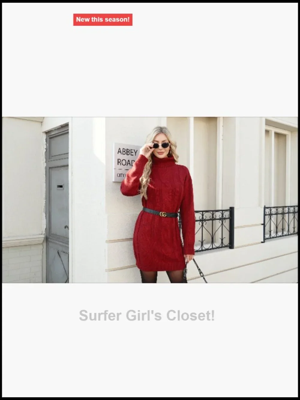 Long Sleeve Turtleneck Sweater Dress Ribbed Knit Stretchy Midi